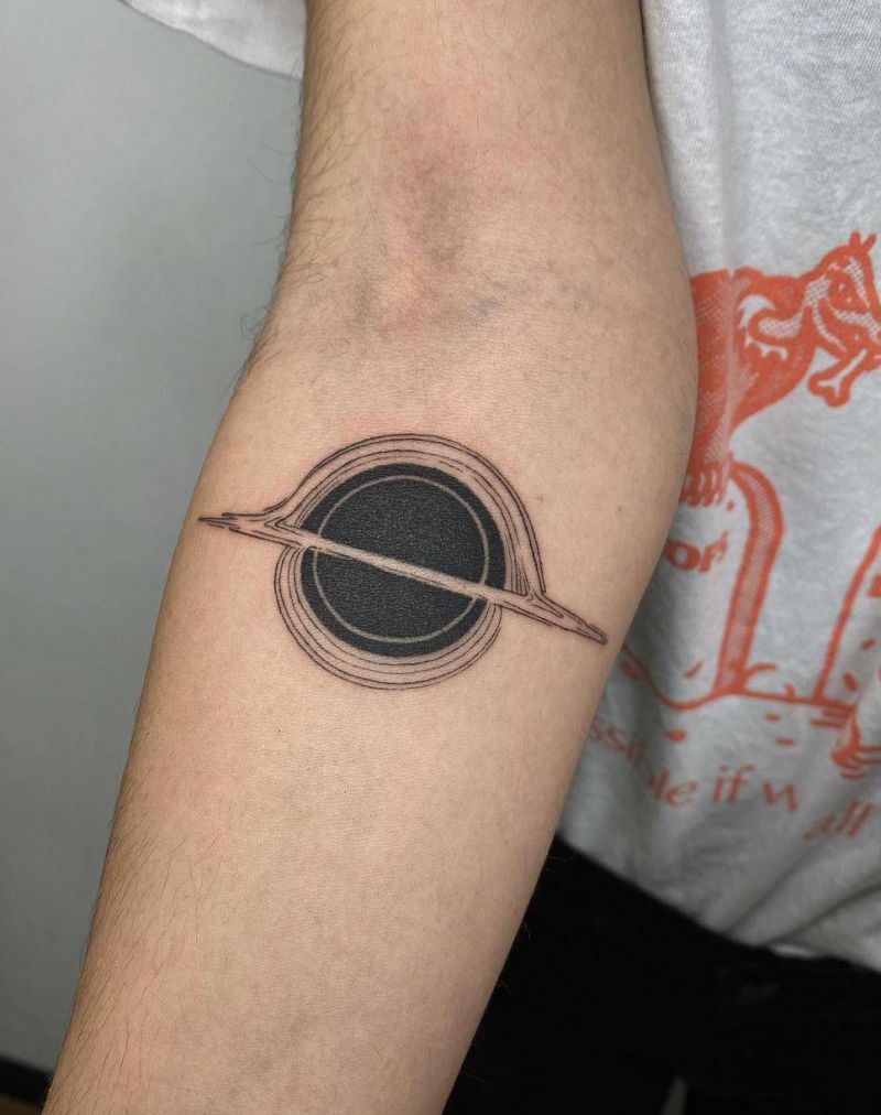 30 Unique Black Hole Tattoos to Inspire You