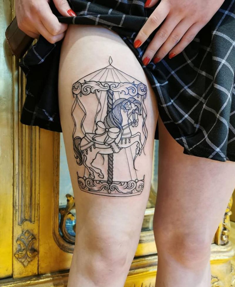 30 Perfect Carousel Tattoos You Must Love