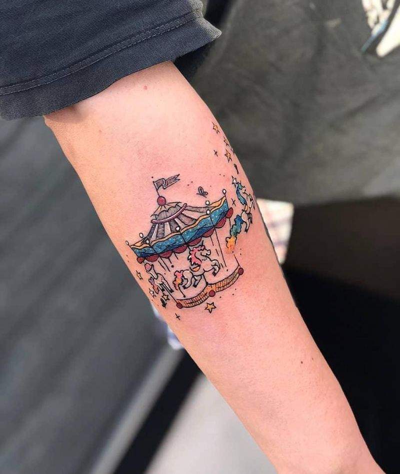 30 Perfect Carousel Tattoos You Must Love