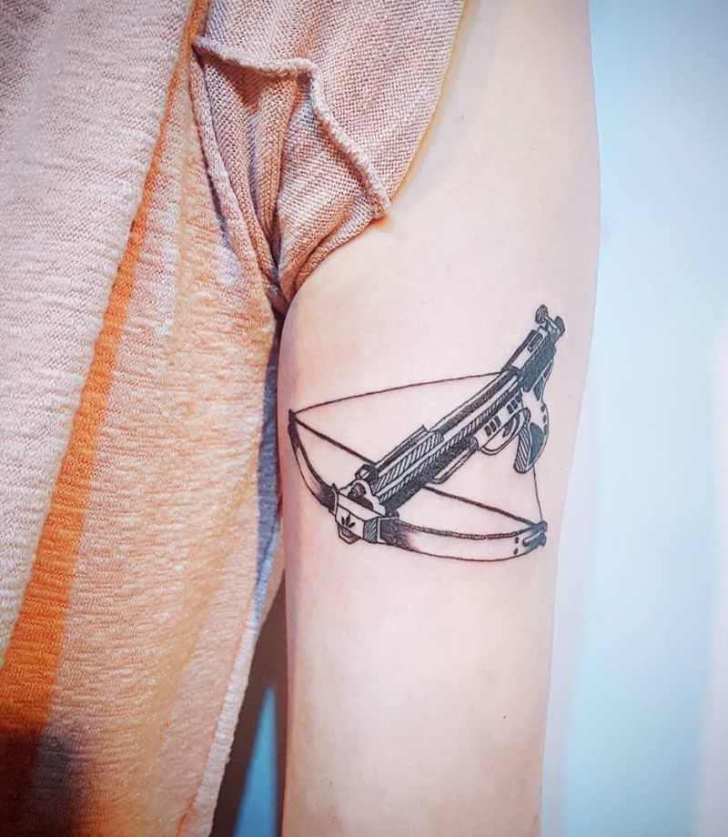 30 Pretty Crossbow Tattoos Make You Brave