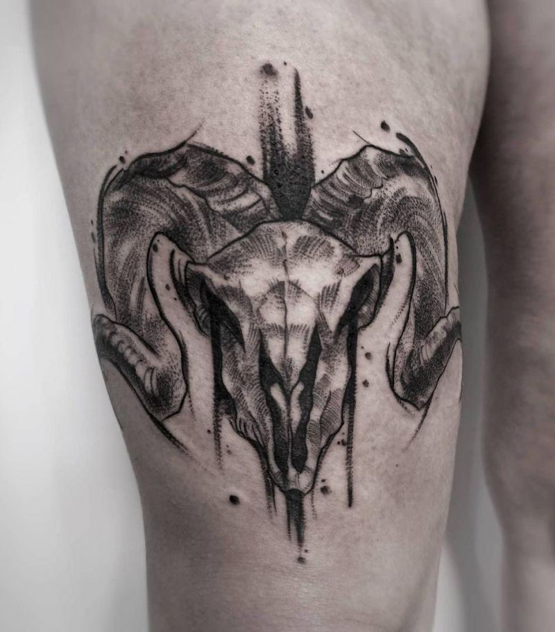 30 Pretty Ram Tattoos to Inspire You