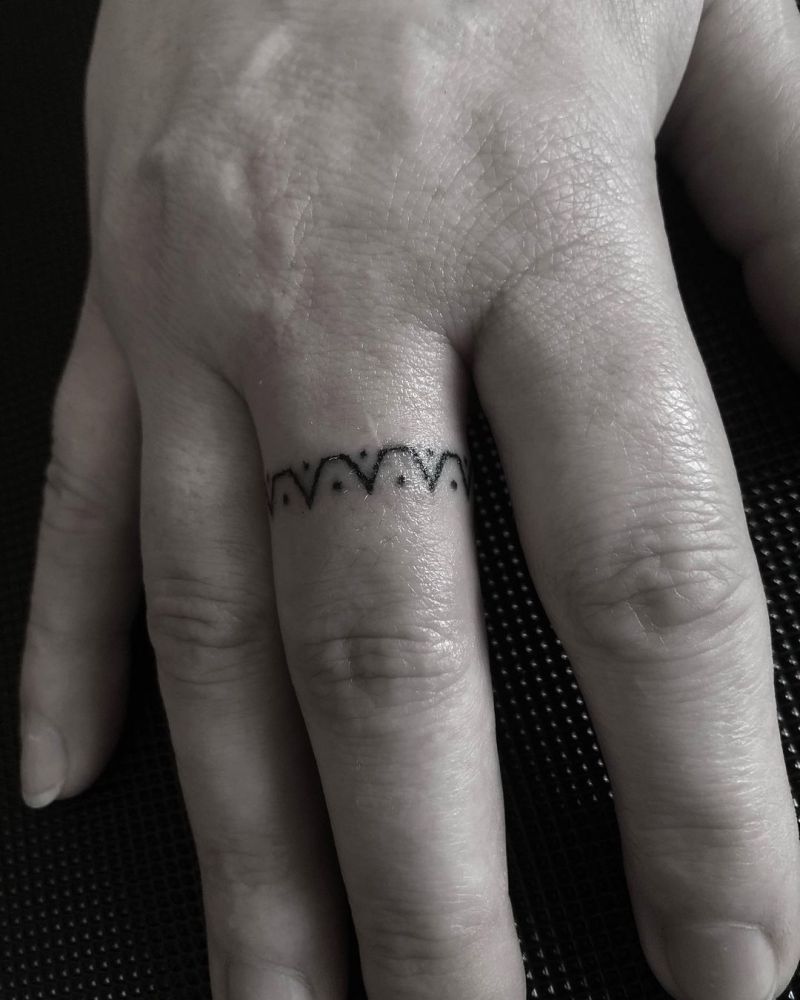 30 Pretty Ring Tattoos You Will Love