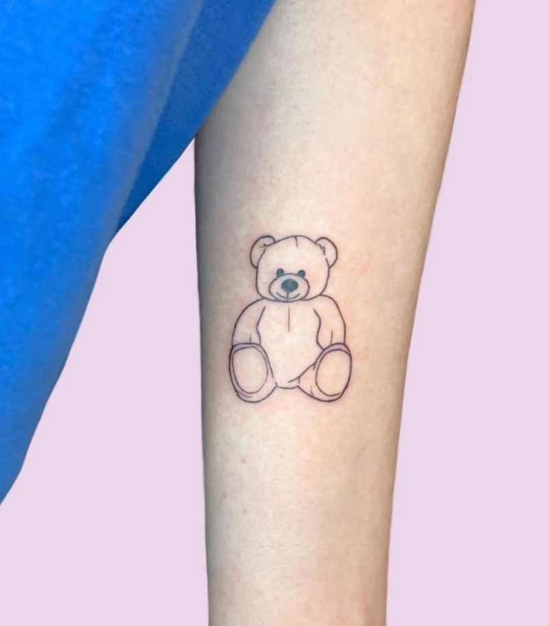 30 Cute Teddy Tattoos You Must Love