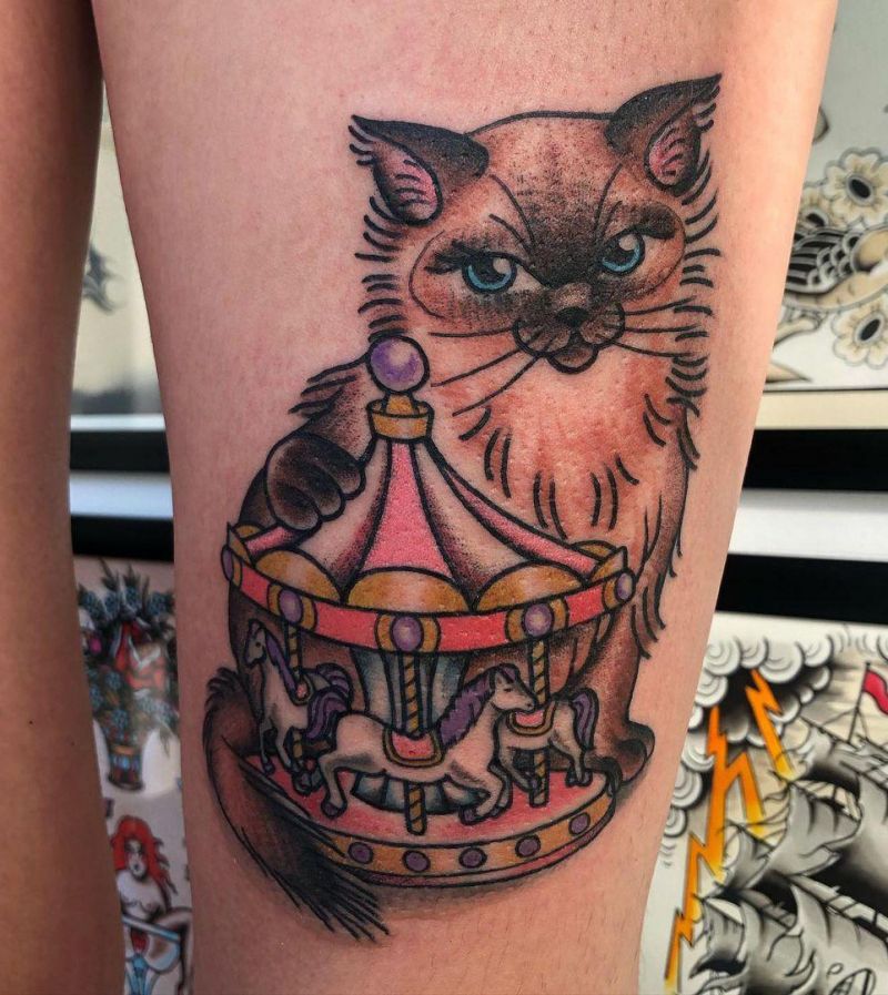 30 Perfect Carousel Tattoos You Must Love