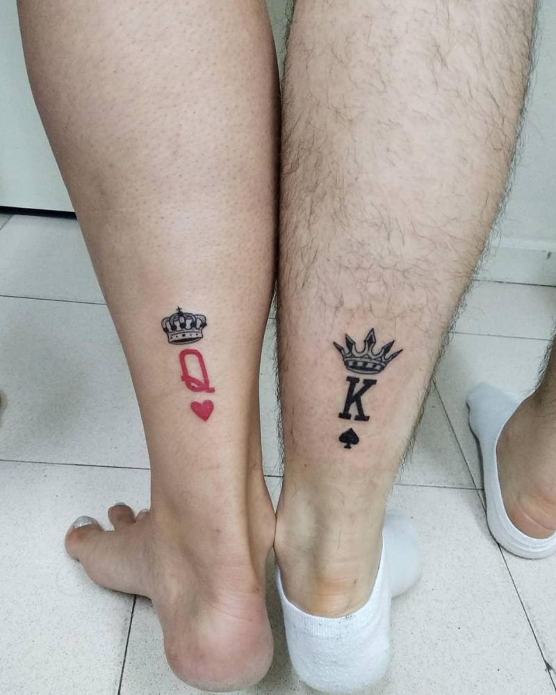 30 Noble King and Queen Tattoos You Should Not Miss