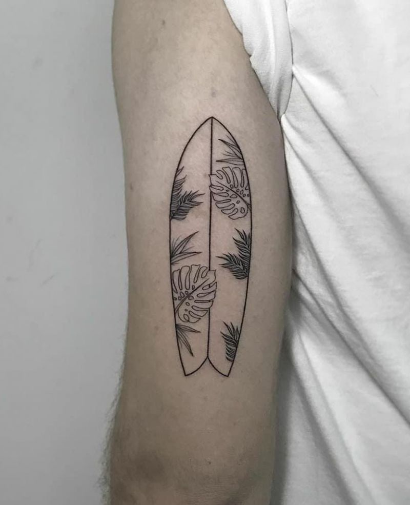 30 Surf Board Tattoos Inspire You to Challenge Yourself