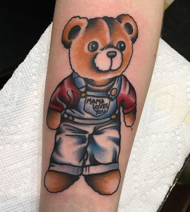30 Cute Teddy Tattoos You Must Love