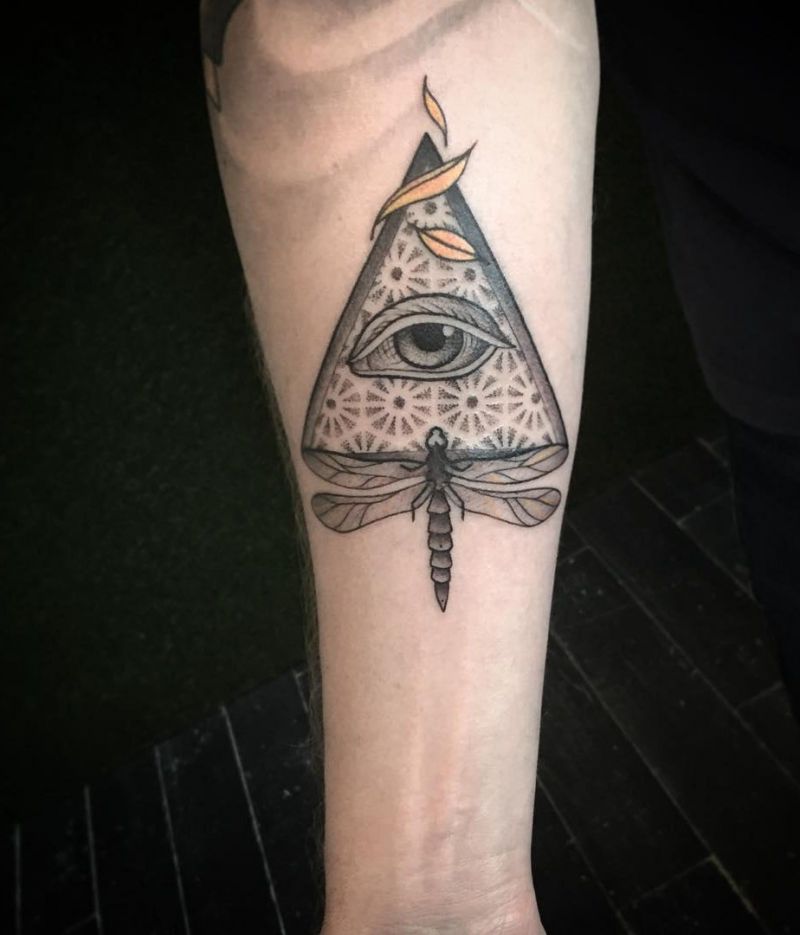 30 Pretty Triangle Eye Tattoos You Must Love