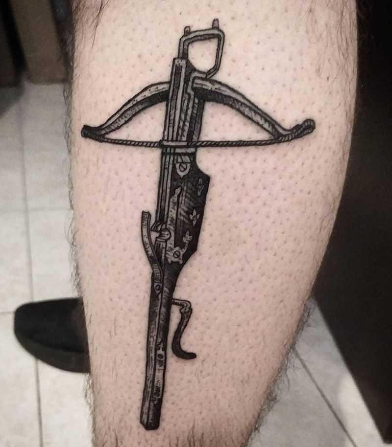 30 Pretty Crossbow Tattoos Make You Brave