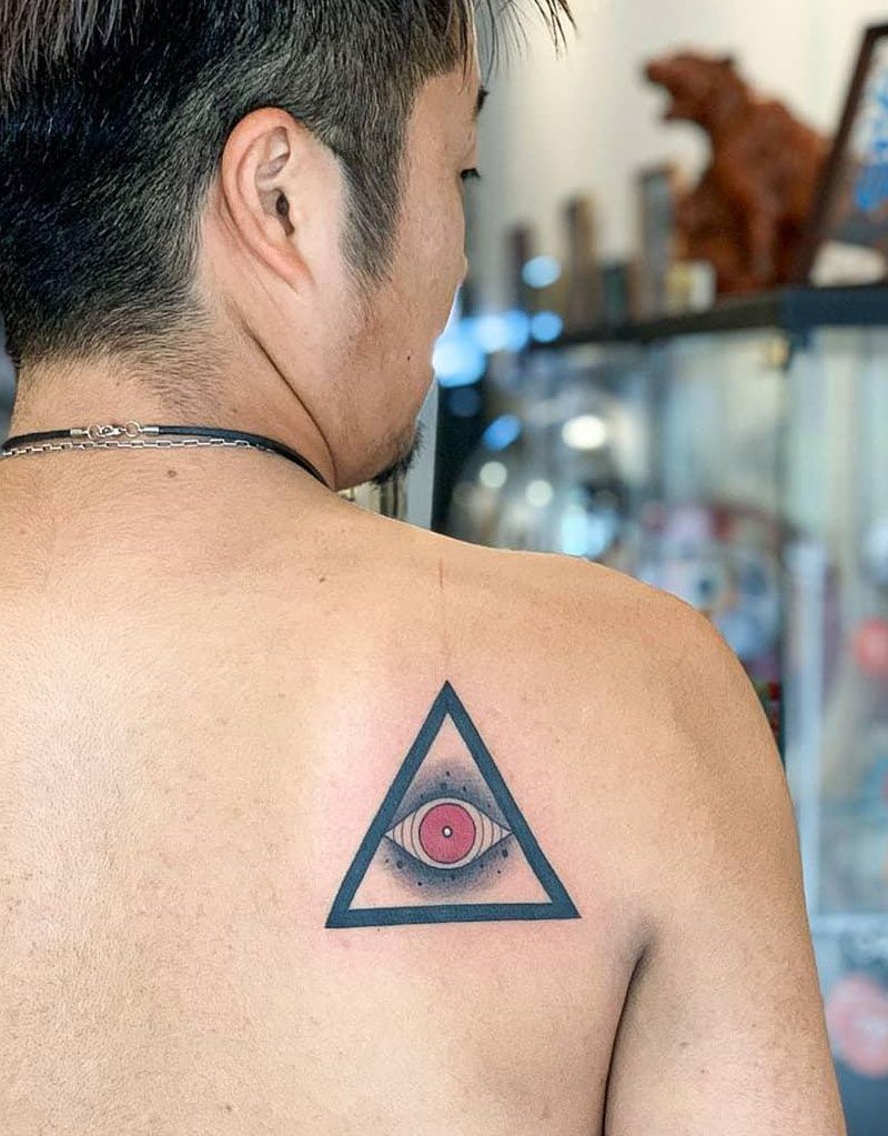 30 Pretty Triangle Eye Tattoos You Must Love