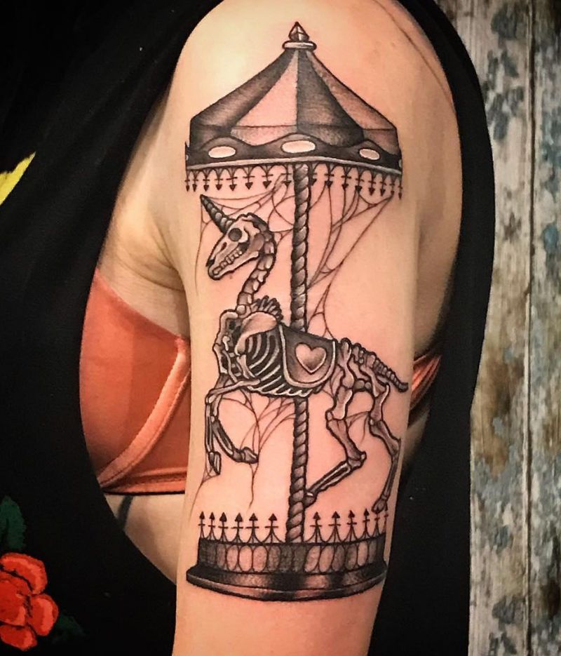 30 Perfect Carousel Tattoos You Must Love