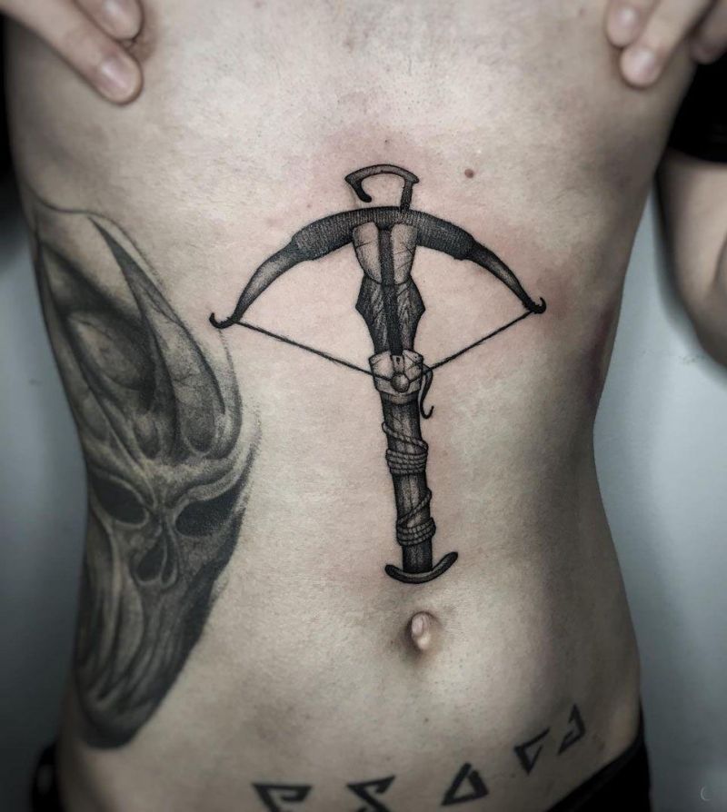 30 Pretty Crossbow Tattoos Make You Brave