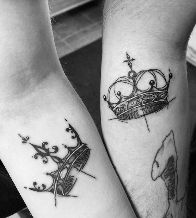 30 Noble King and Queen Tattoos You Should Not Miss