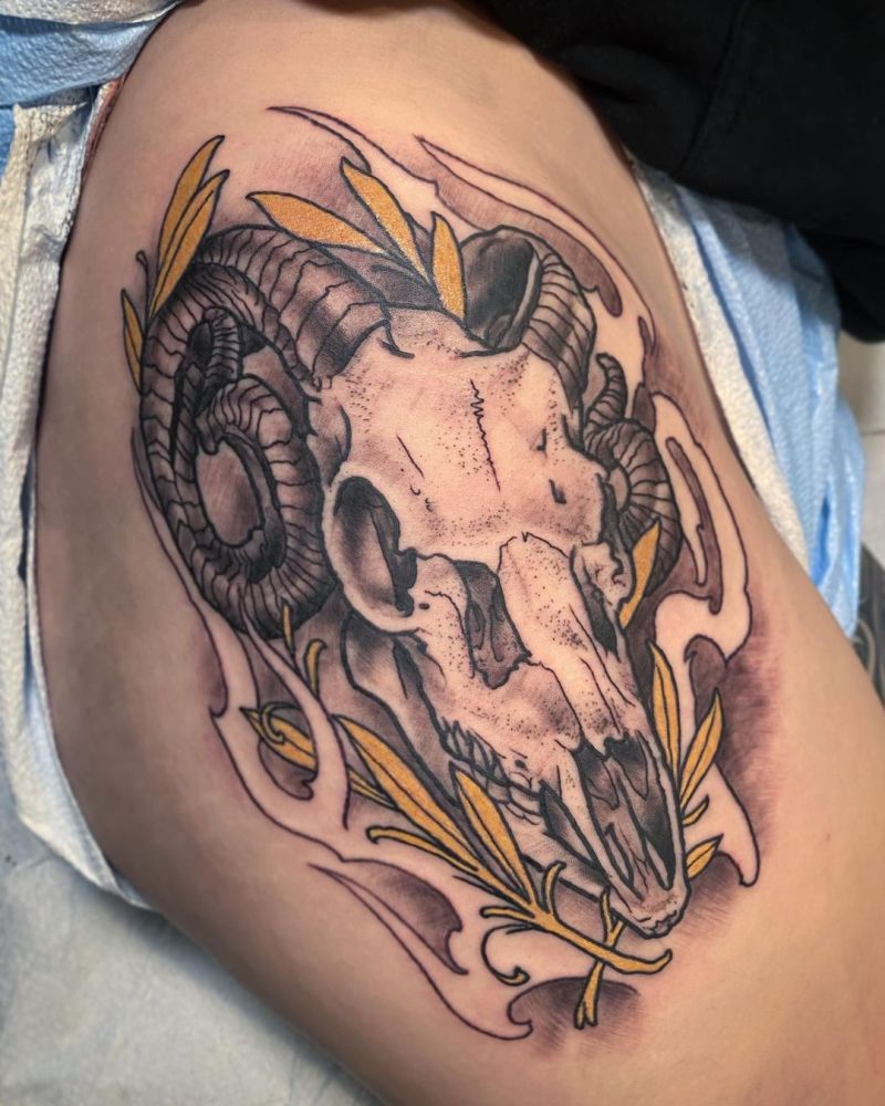 30 Pretty Ram Tattoos to Inspire You