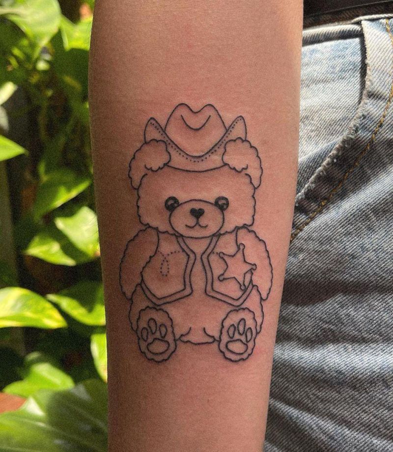 30 Cute Teddy Tattoos You Must Love