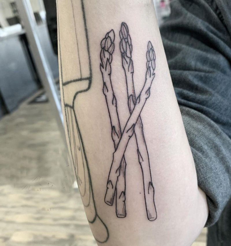 30 Pretty Asparagus Tattoos You Will Love