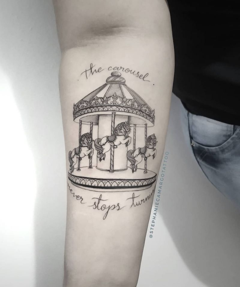 30 Perfect Carousel Tattoos You Must Love