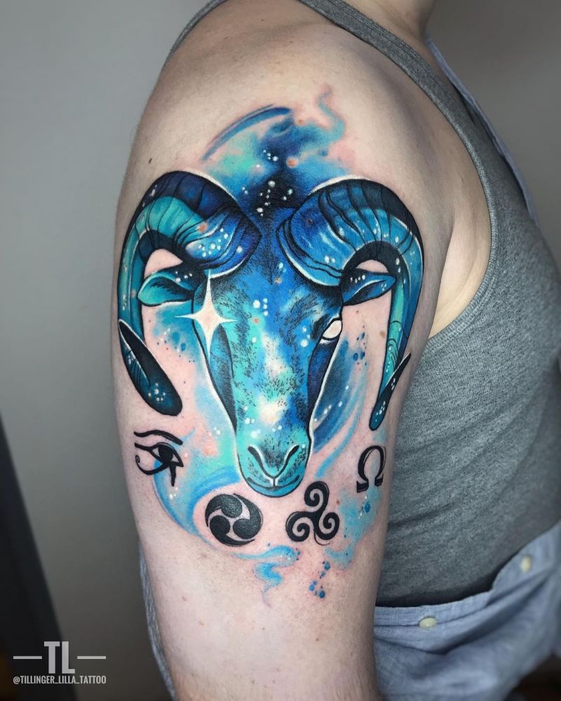 30 Pretty Ram Tattoos to Inspire You