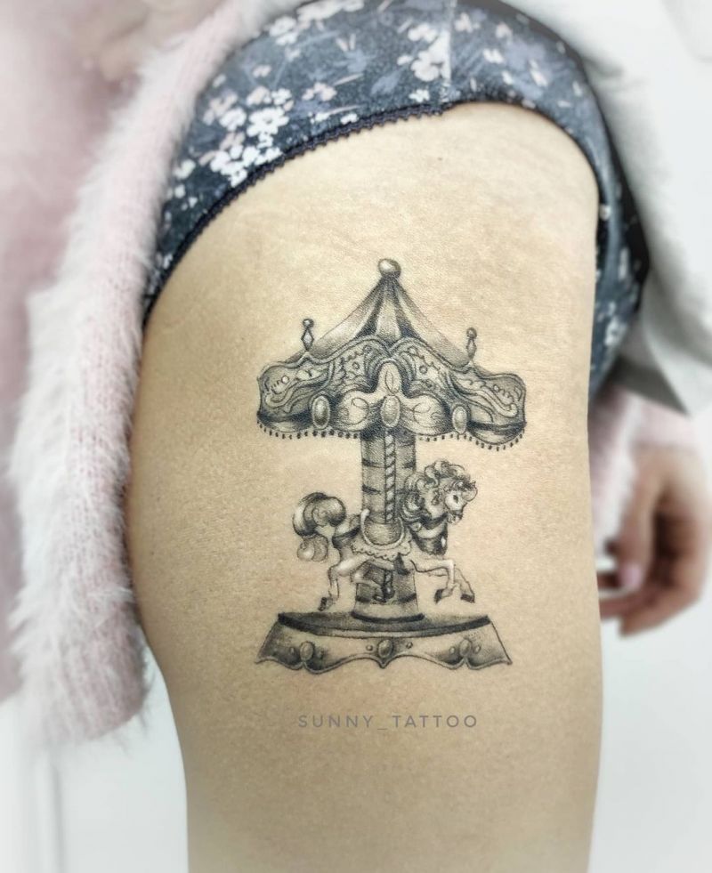 30 Perfect Carousel Tattoos You Must Love