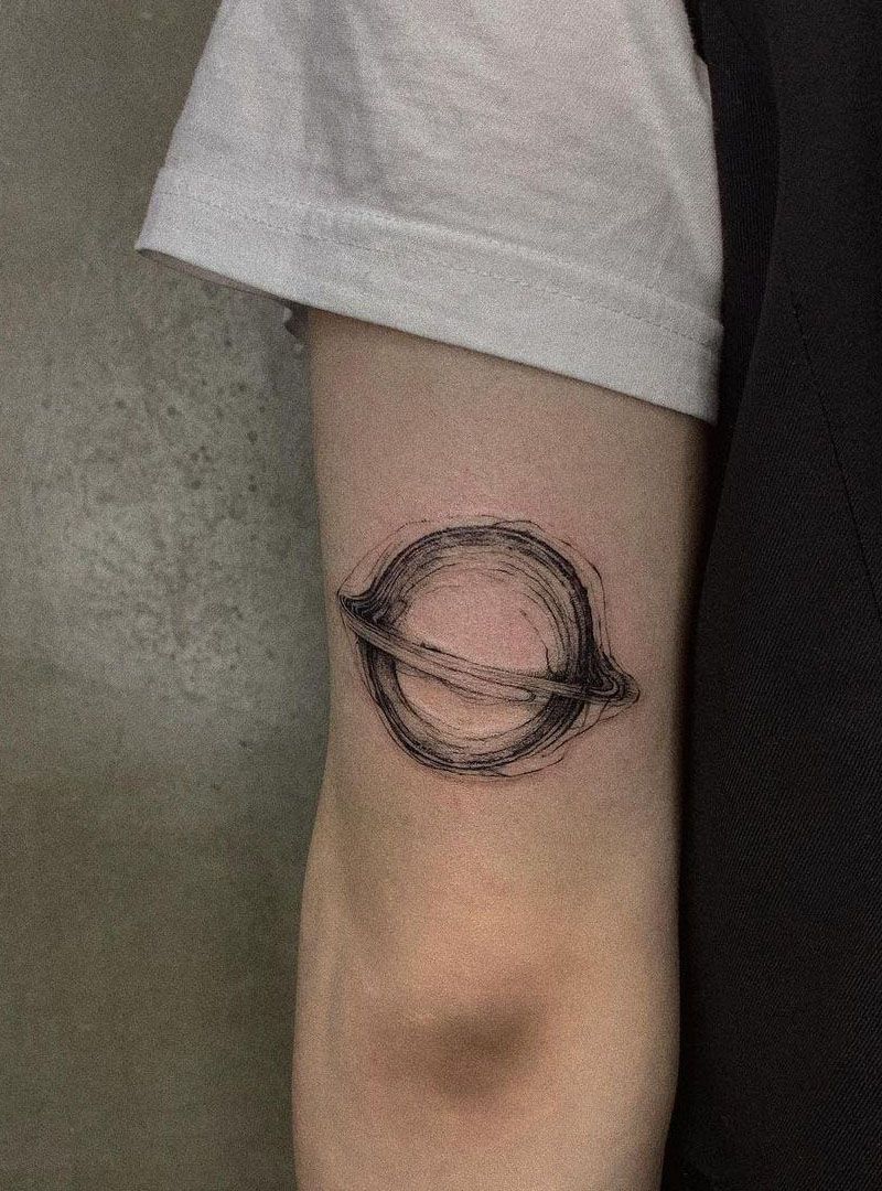 30 Unique Black Hole Tattoos to Inspire You