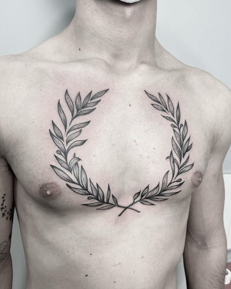 30 Pretty Laurel Tattoos to Inspire You