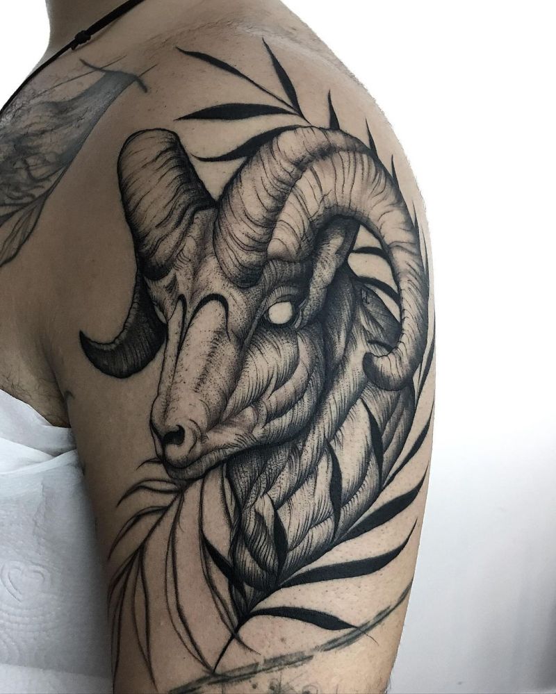 30 Pretty Ram Tattoos to Inspire You