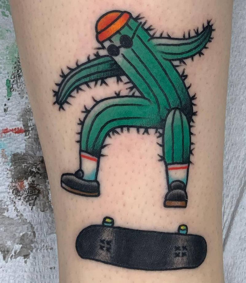 30 Creative Skateboard Tattoos You Can Copy