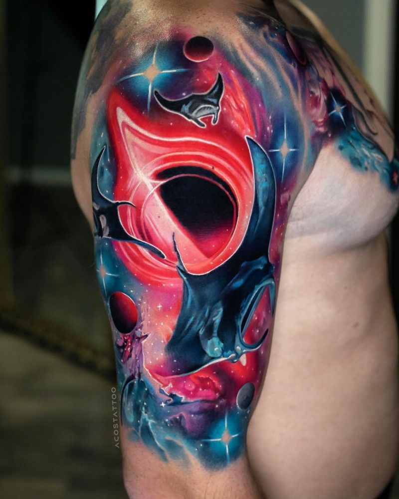 30 Unique Black Hole Tattoos to Inspire You