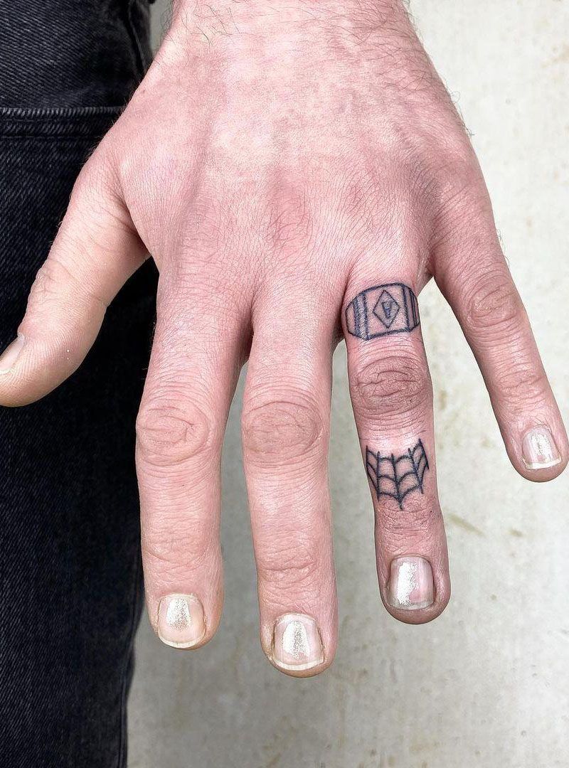 30 Pretty Ring Tattoos You Will Love