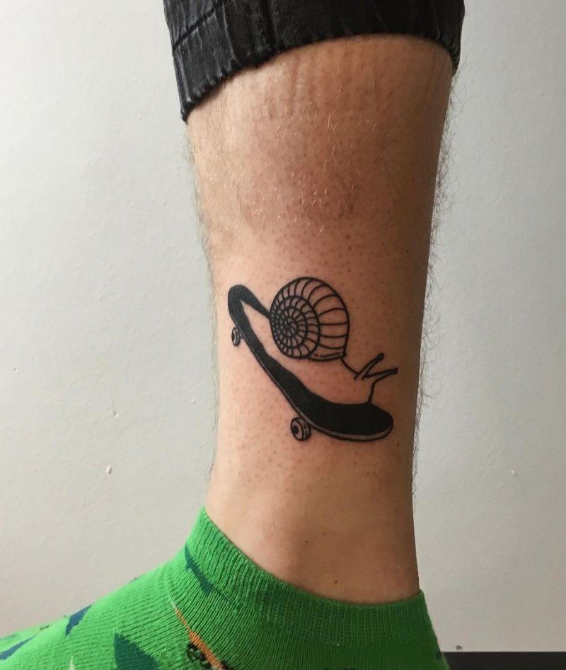 30 Creative Skateboard Tattoos You Can Copy