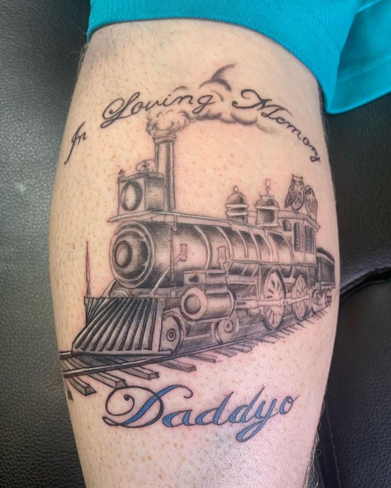 30 Pretty Train Tattoos You Must Try