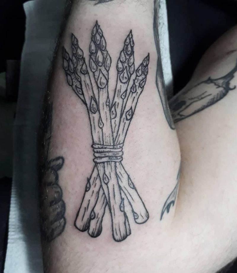 30 Pretty Asparagus Tattoos You Will Love