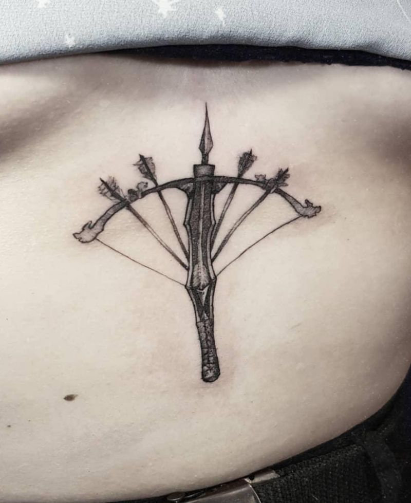 30 Pretty Crossbow Tattoos Make You Brave