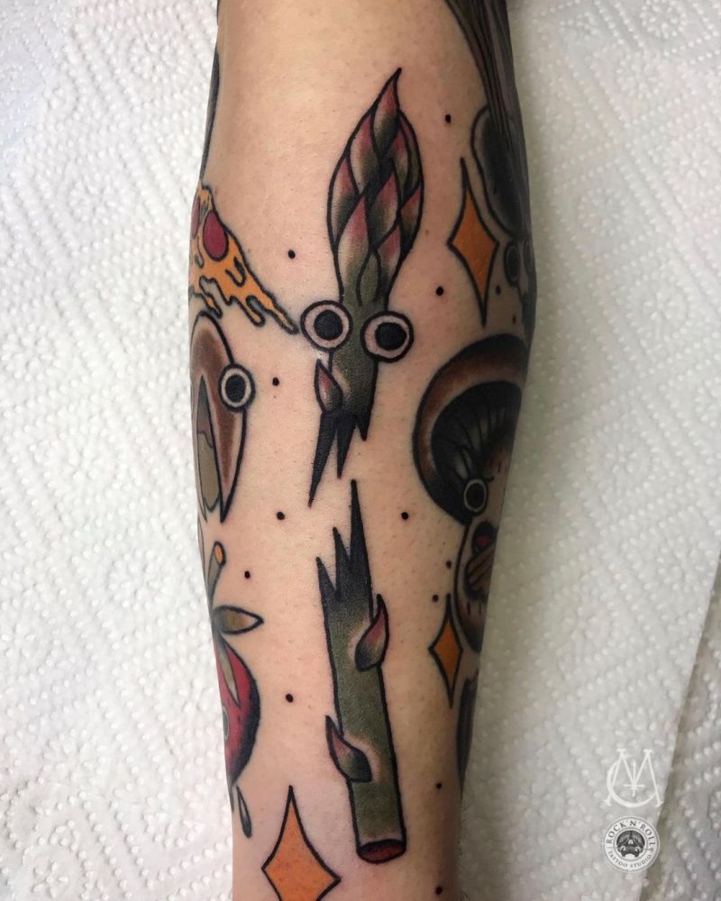 30 Pretty Asparagus Tattoos You Will Love