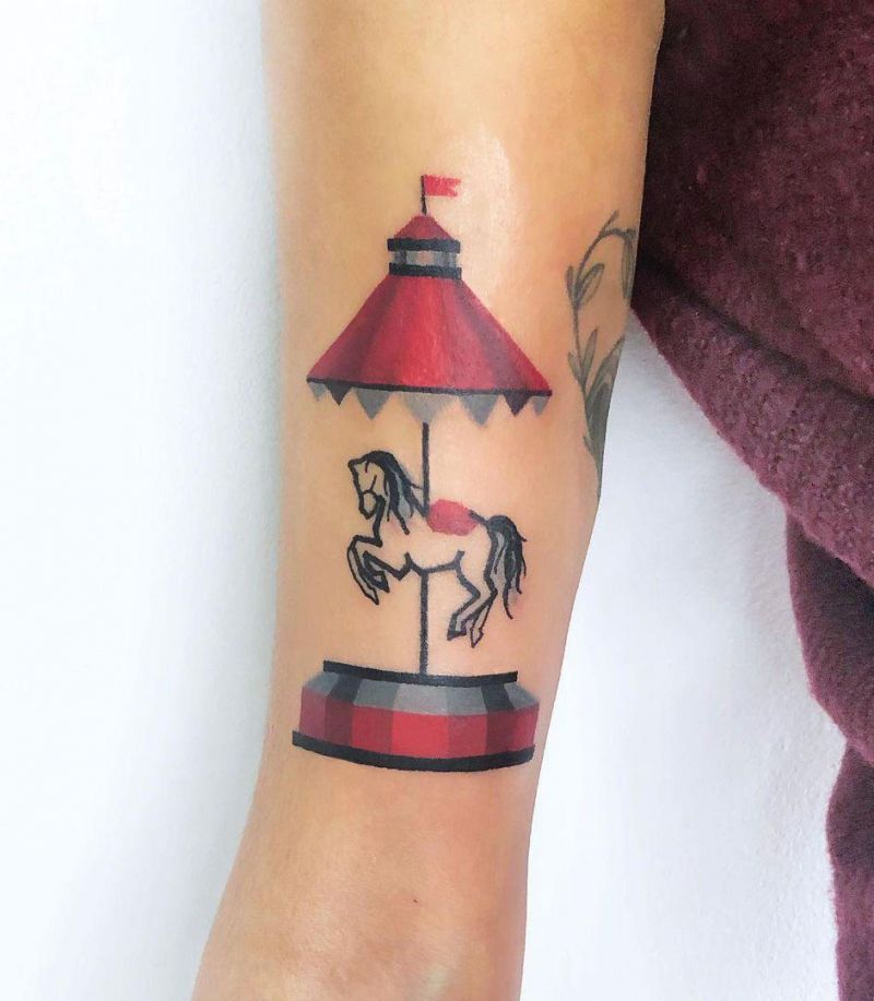 30 Perfect Carousel Tattoos You Must Love