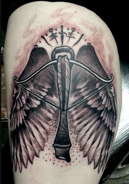 30 Pretty Crossbow Tattoos Make You Brave