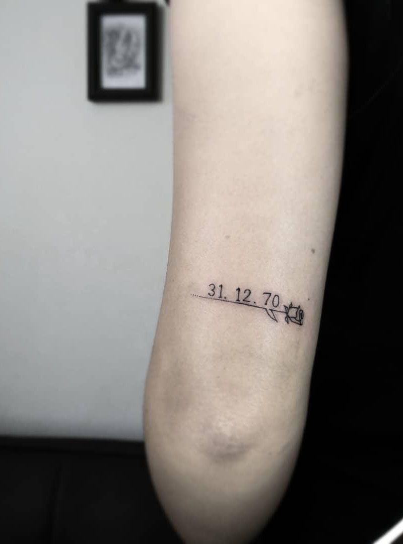 30 Pretty Date Tattoos You Will Love