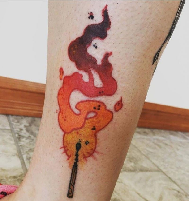 30 Pretty Match Tattoos You Must Try