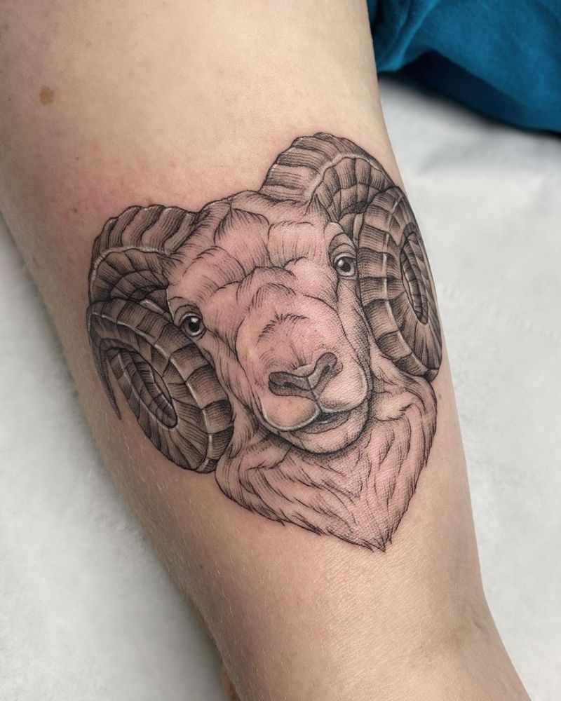 30 Pretty Ram Tattoos to Inspire You