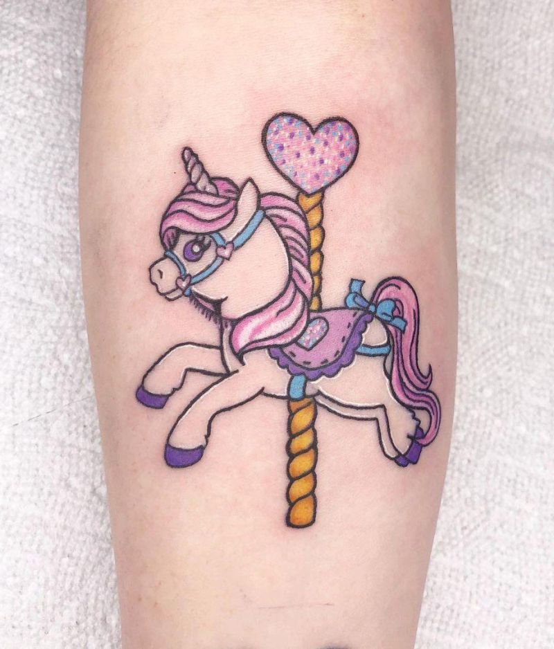 30 Perfect Carousel Tattoos You Must Love