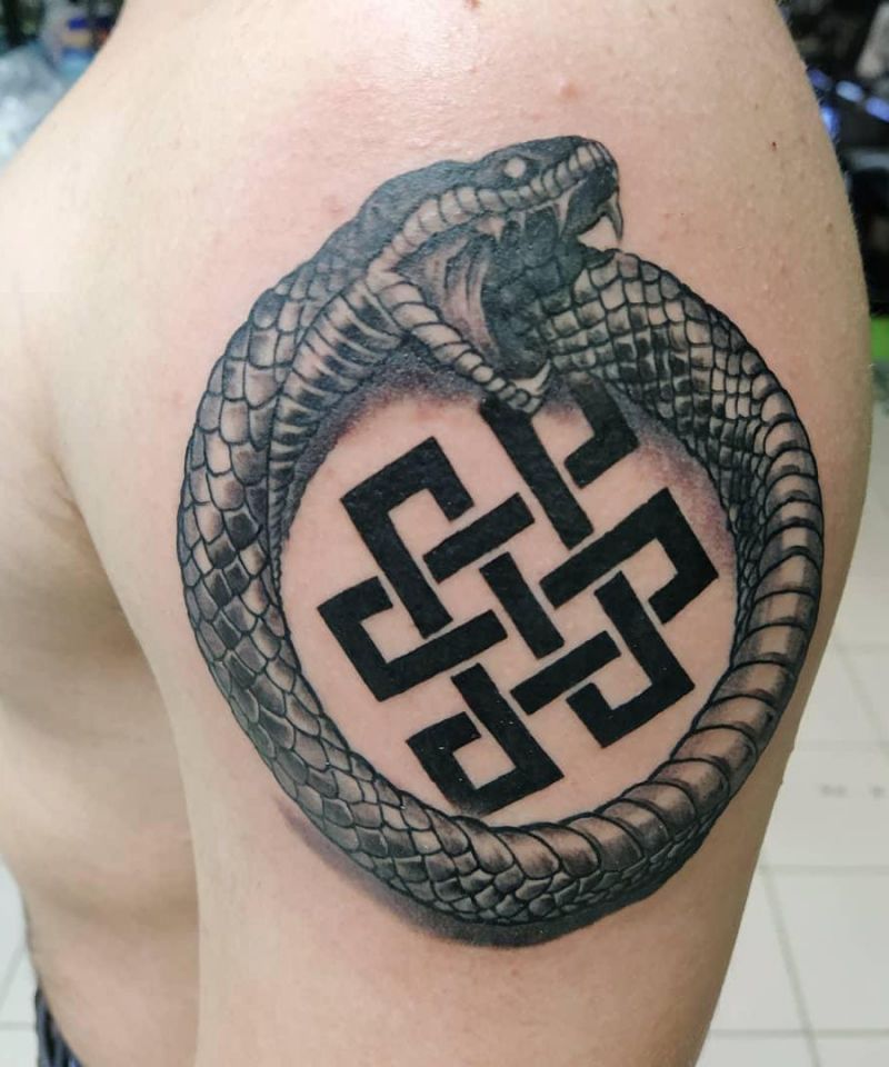 30 Pretty Endless Knot Tattoos You Must Try