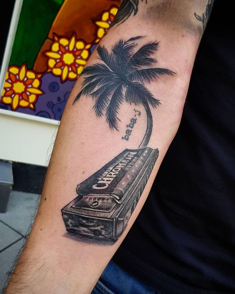 30 Pretty Harmonica Tattoos You Must Try