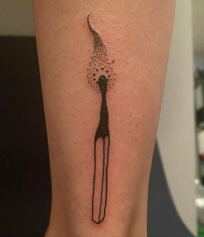 30 Pretty Match Tattoos You Must Try