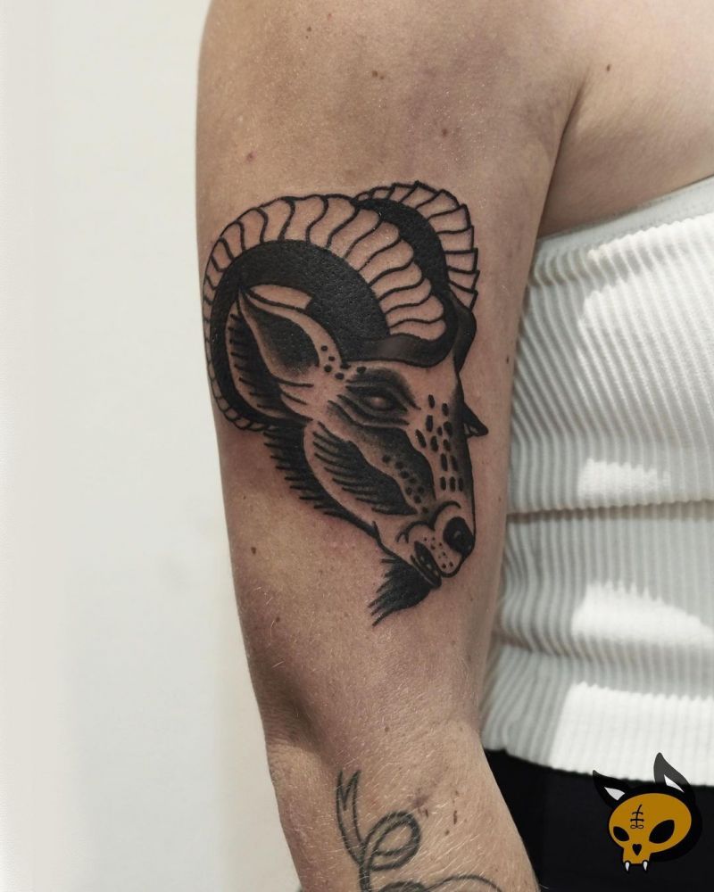 30 Pretty Ram Tattoos to Inspire You