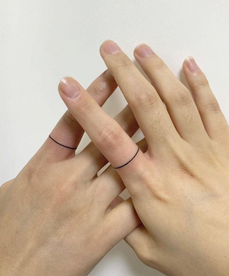 30 Pretty Ring Tattoos You Will Love