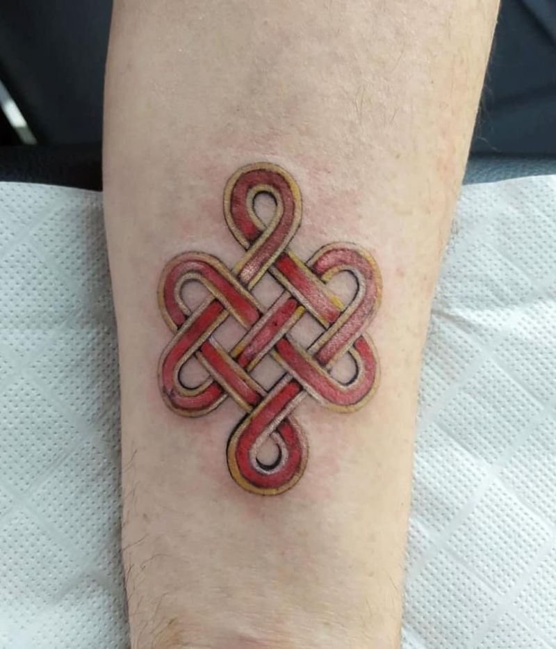30 Pretty Endless Knot Tattoos You Must Try