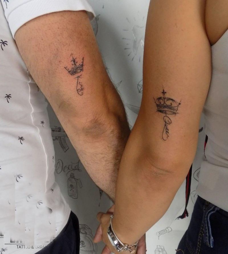 30 Noble King and Queen Tattoos You Should Not Miss
