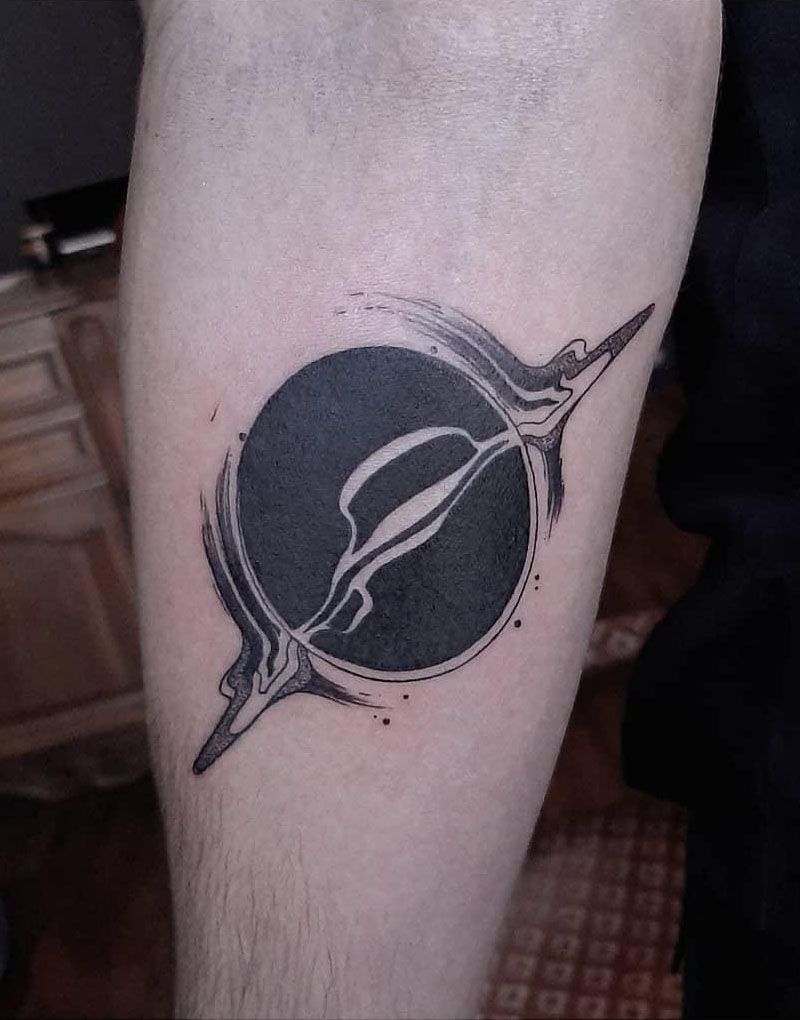 30 Unique Black Hole Tattoos to Inspire You