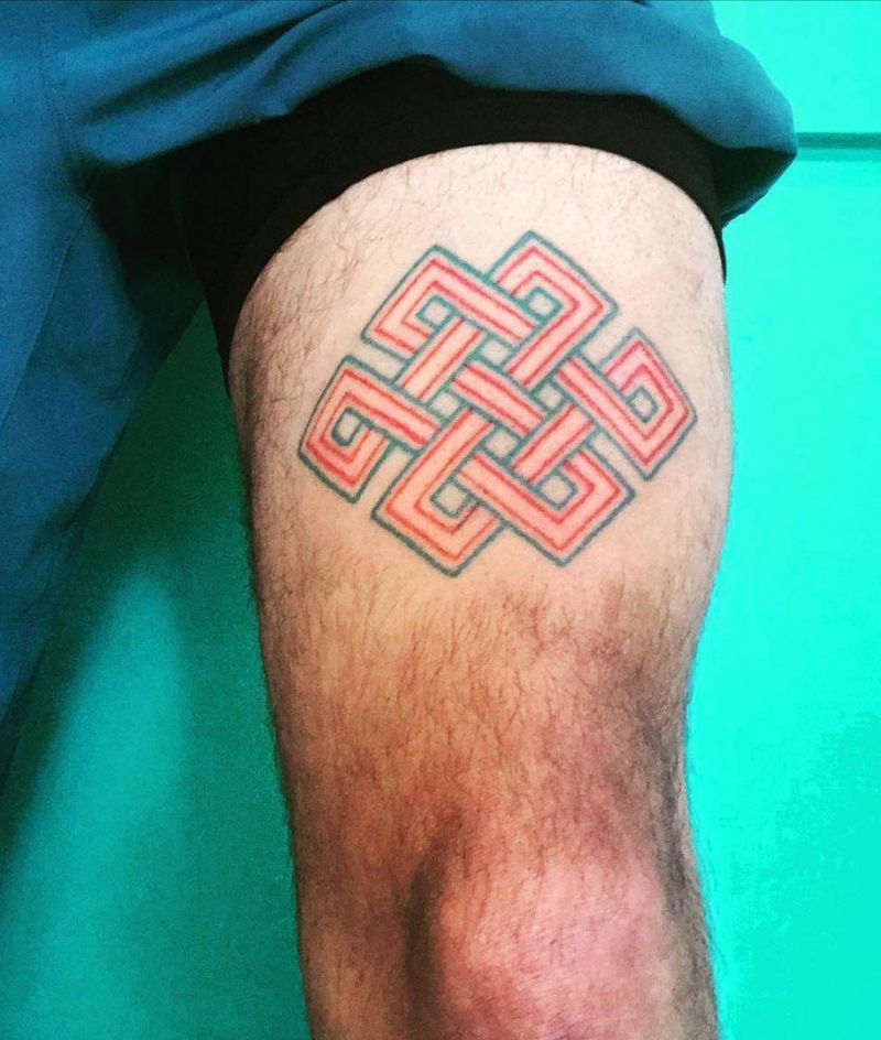 30 Pretty Endless Knot Tattoos You Must Try