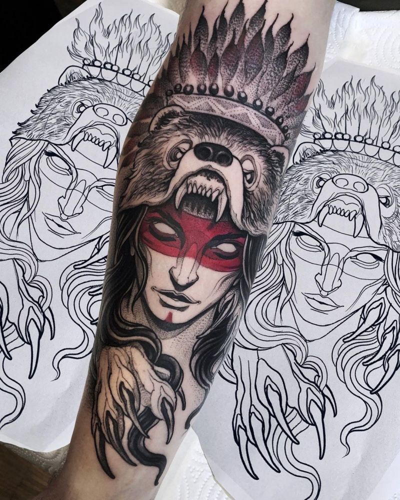 30 Pretty Headdress Tattoos You Will Love